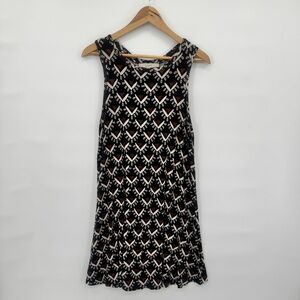 Loft MP Brown Tribal Pattern Boho Dress